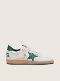 Ball Star homme en nappa blanc avec étoile verte