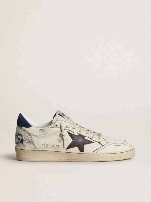 Ball Star avec étoile noire et contrefort en daim bleu