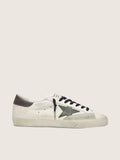 Super-Star en cuir nappa avec étoile en cuir vert et contrefort en cuir gris