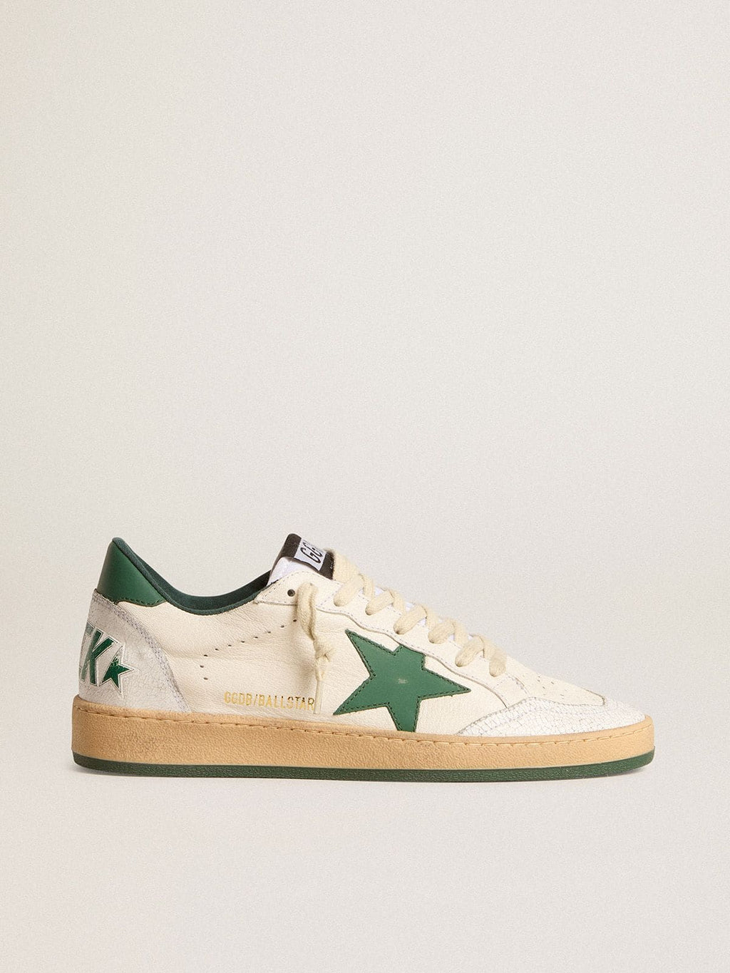 Ball Star Wishes pour femme en cuir nappa blanc avec étoile et contrefort en cuir vert