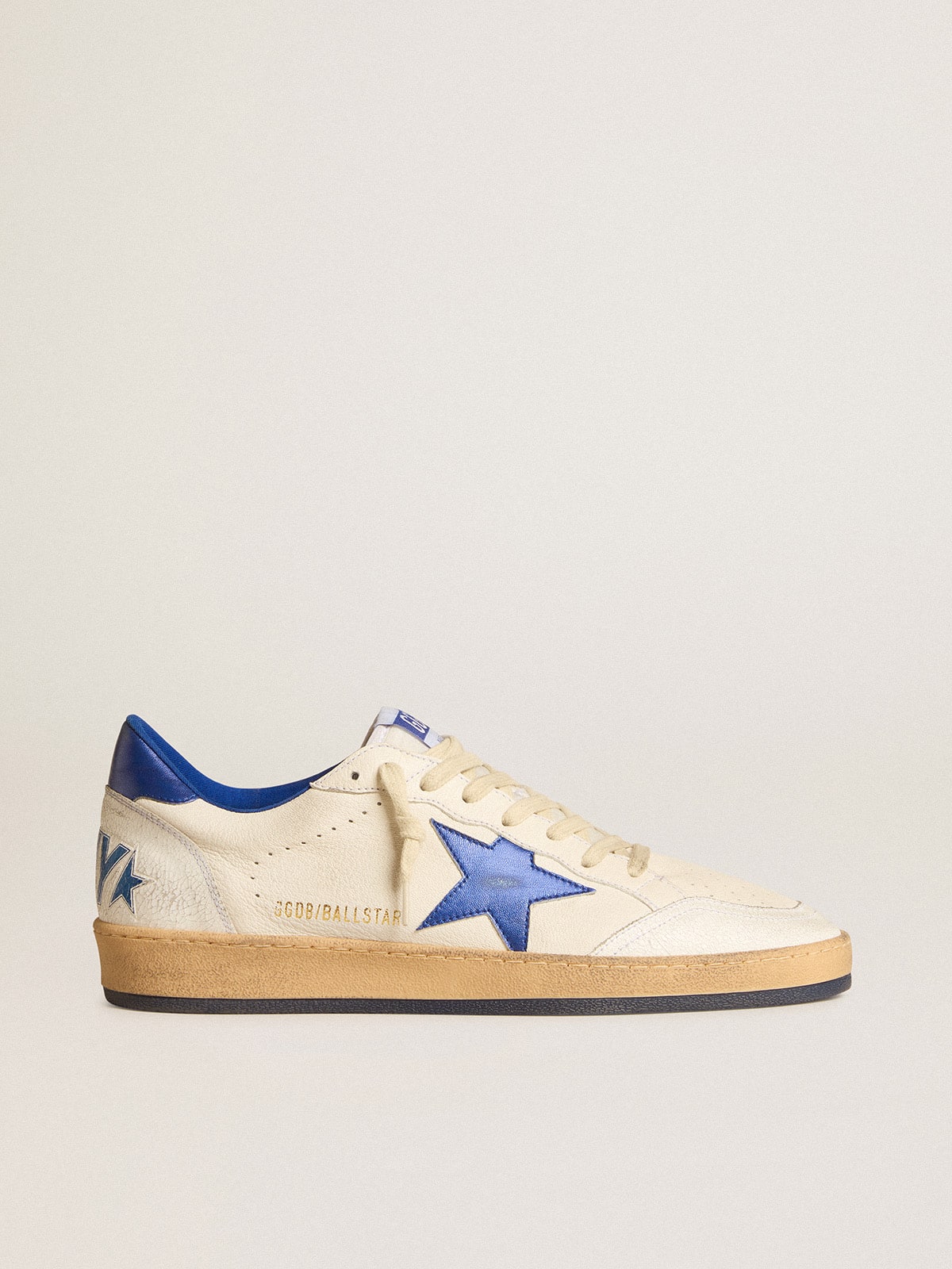 Ball Star Wishes pour femme en cuir nappa blanc avec étoile et contrefort bleuet