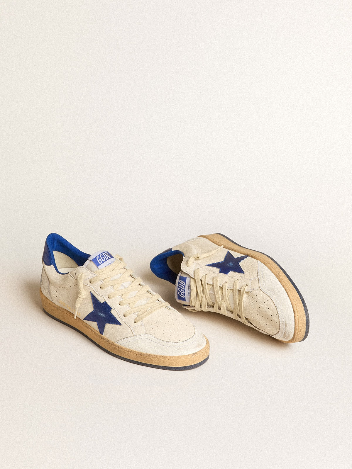 Ball Star Wishes pour femme en cuir nappa blanc avec étoile et contrefort bleuet